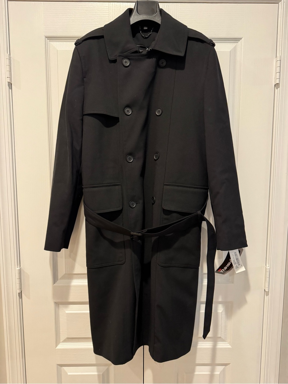 3M American Airlines Pilot Thinsulate trench coat Black Size Medium Mens